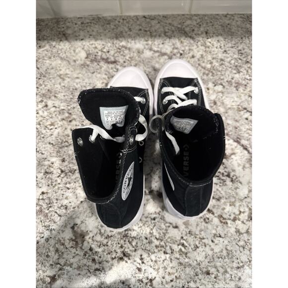 Converse Lugged Hi Platform Sneakers Women's 8 Black Shoes High Top Chuck Taylor - Picture 5 of 7